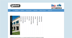 Desktop Screenshot of lakelandsconcrete.com